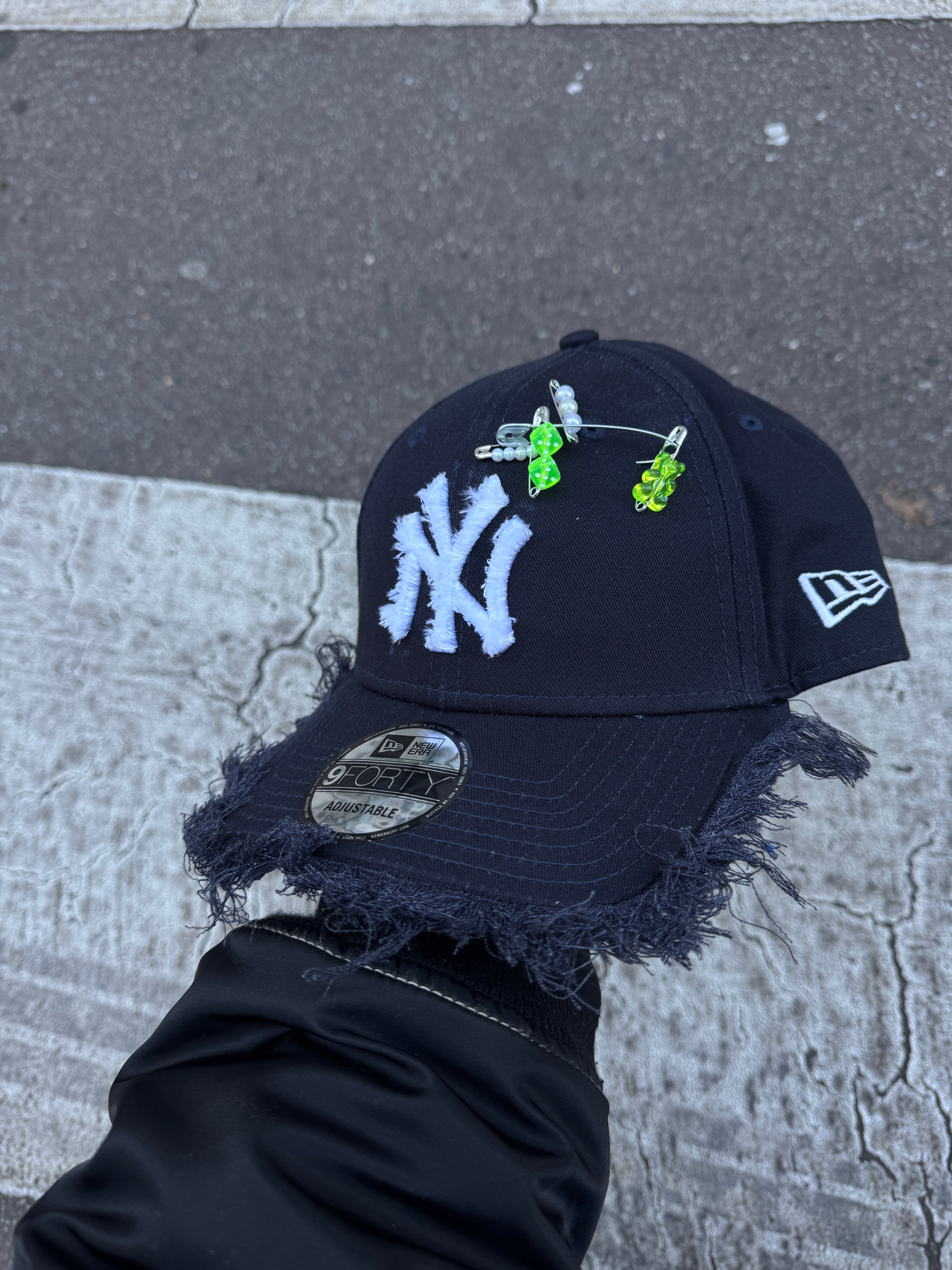 Cap NY ajustable visière ronde