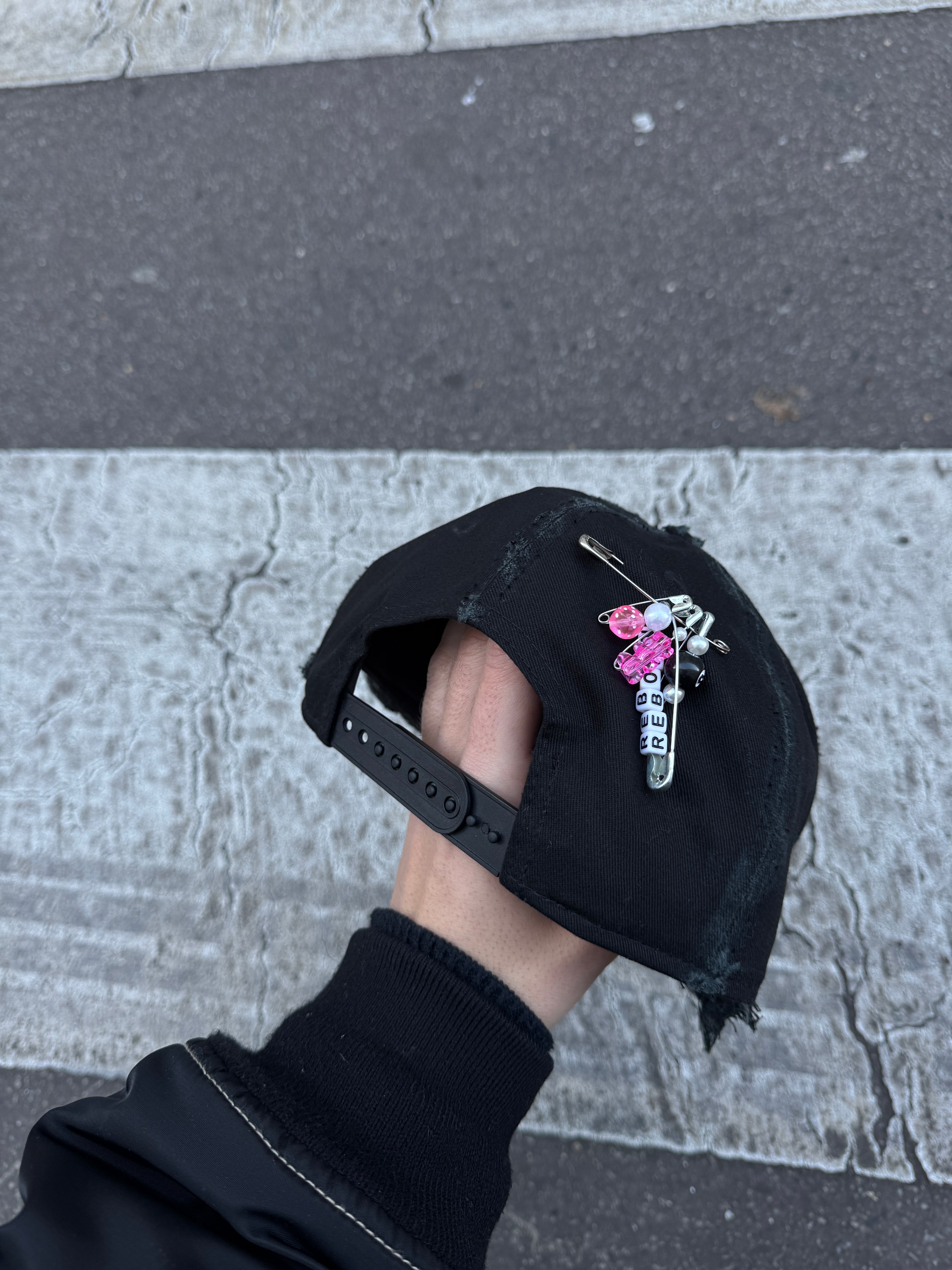 Cap NY ajustable visière plate