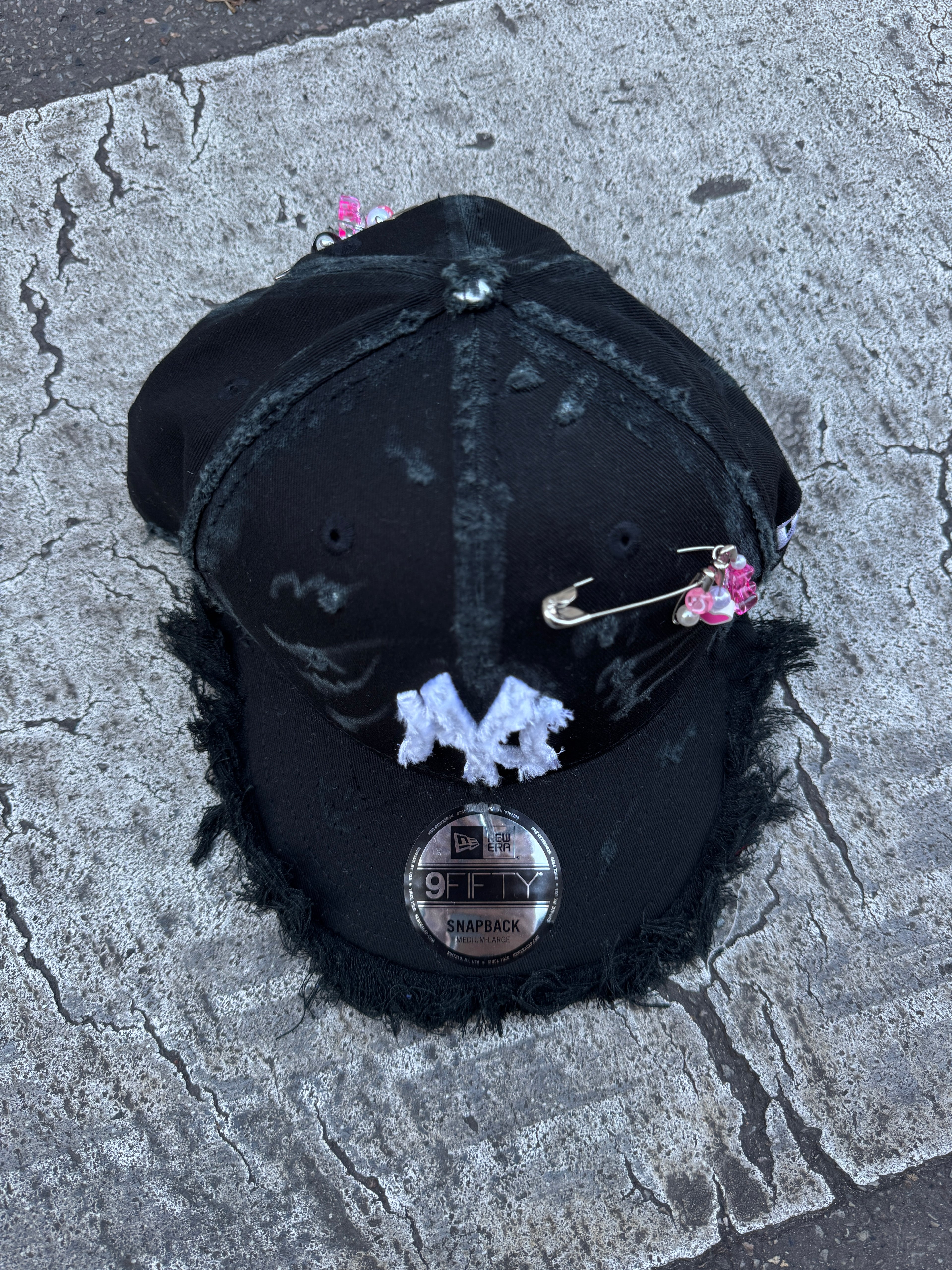 Cap NY ajustable visière plate