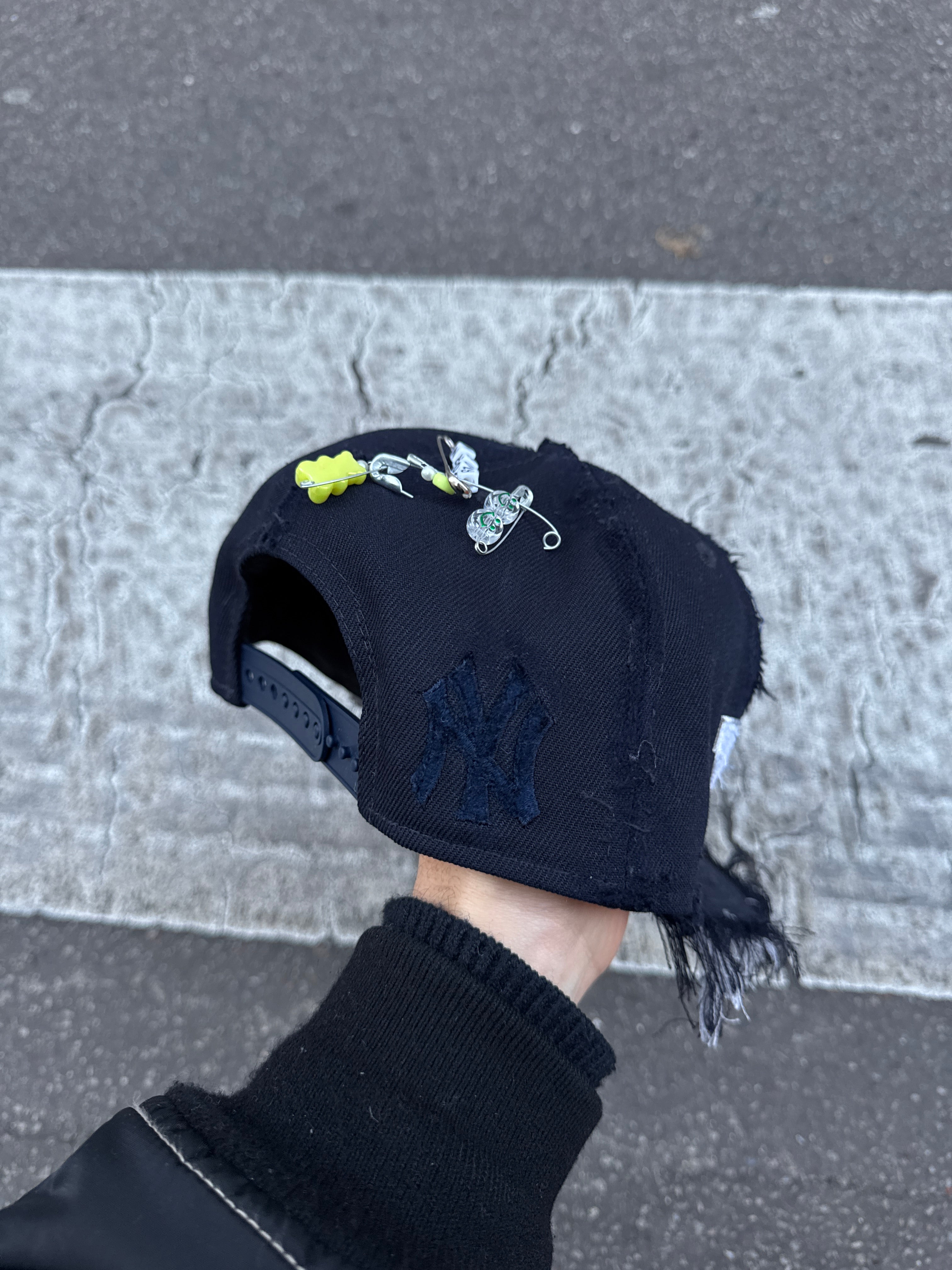 Cap NY ajustable visière plate