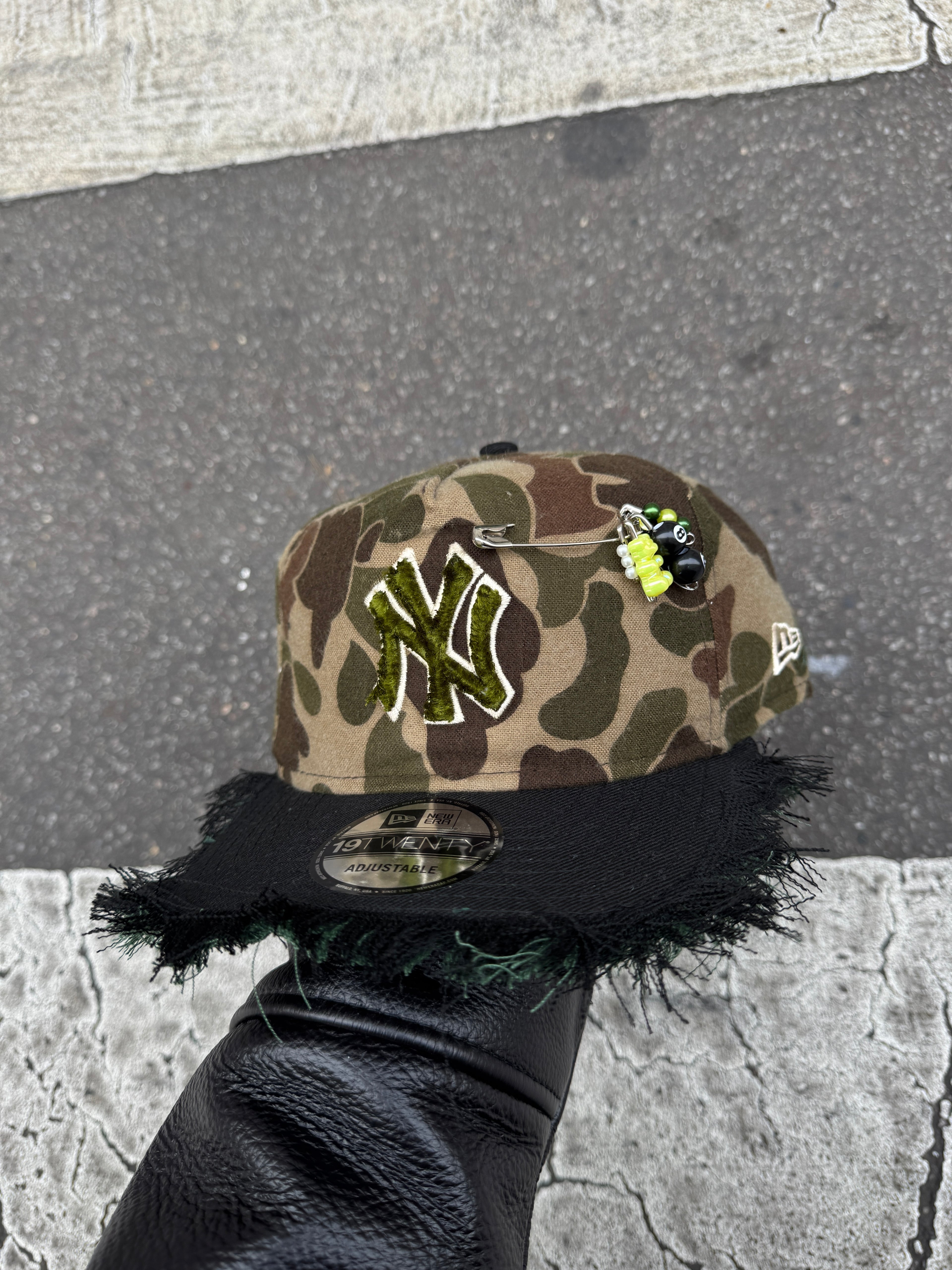 Cap NY Camouflage réglable visière plate