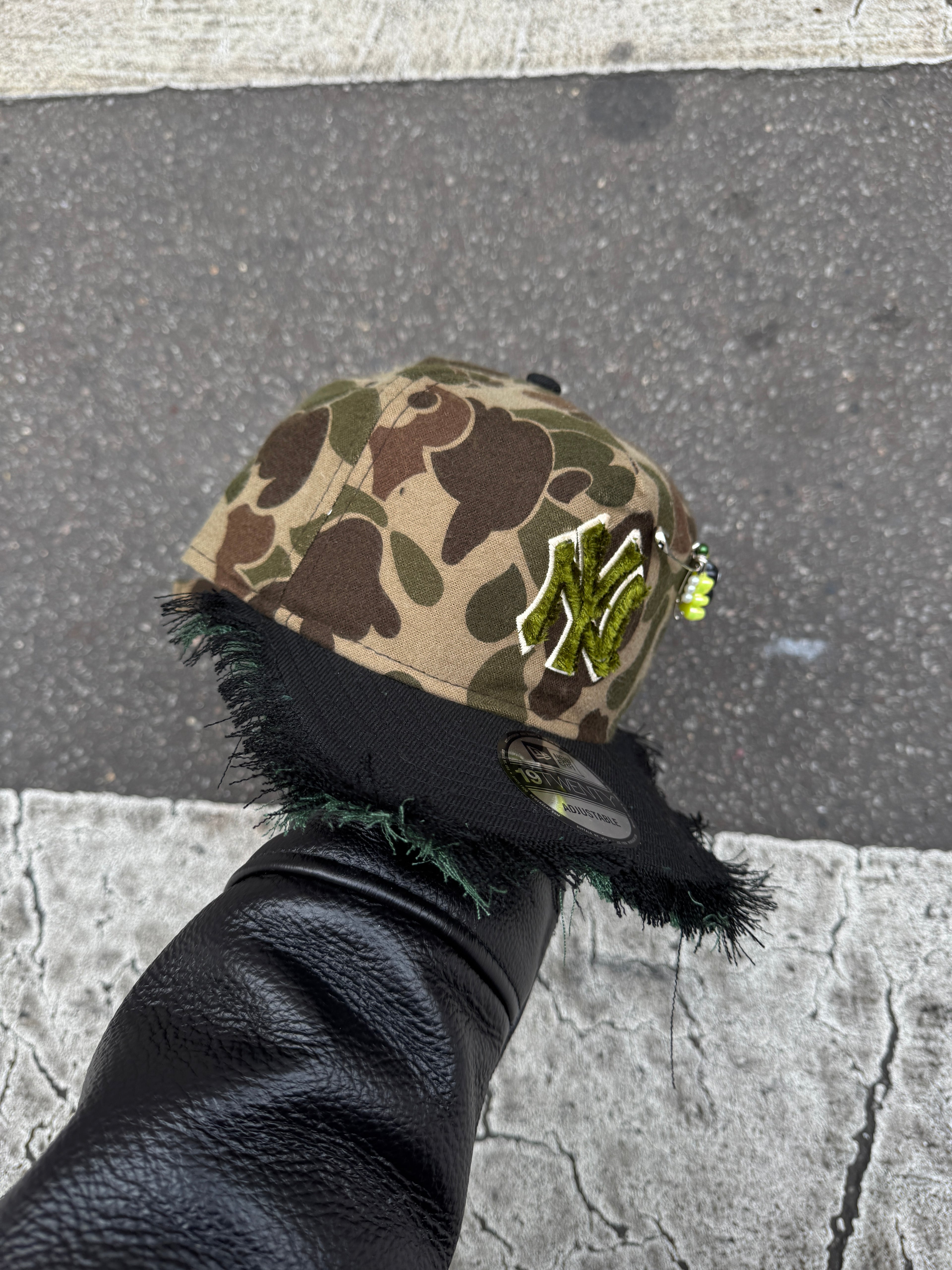Cap NY Camouflage réglable visière plate