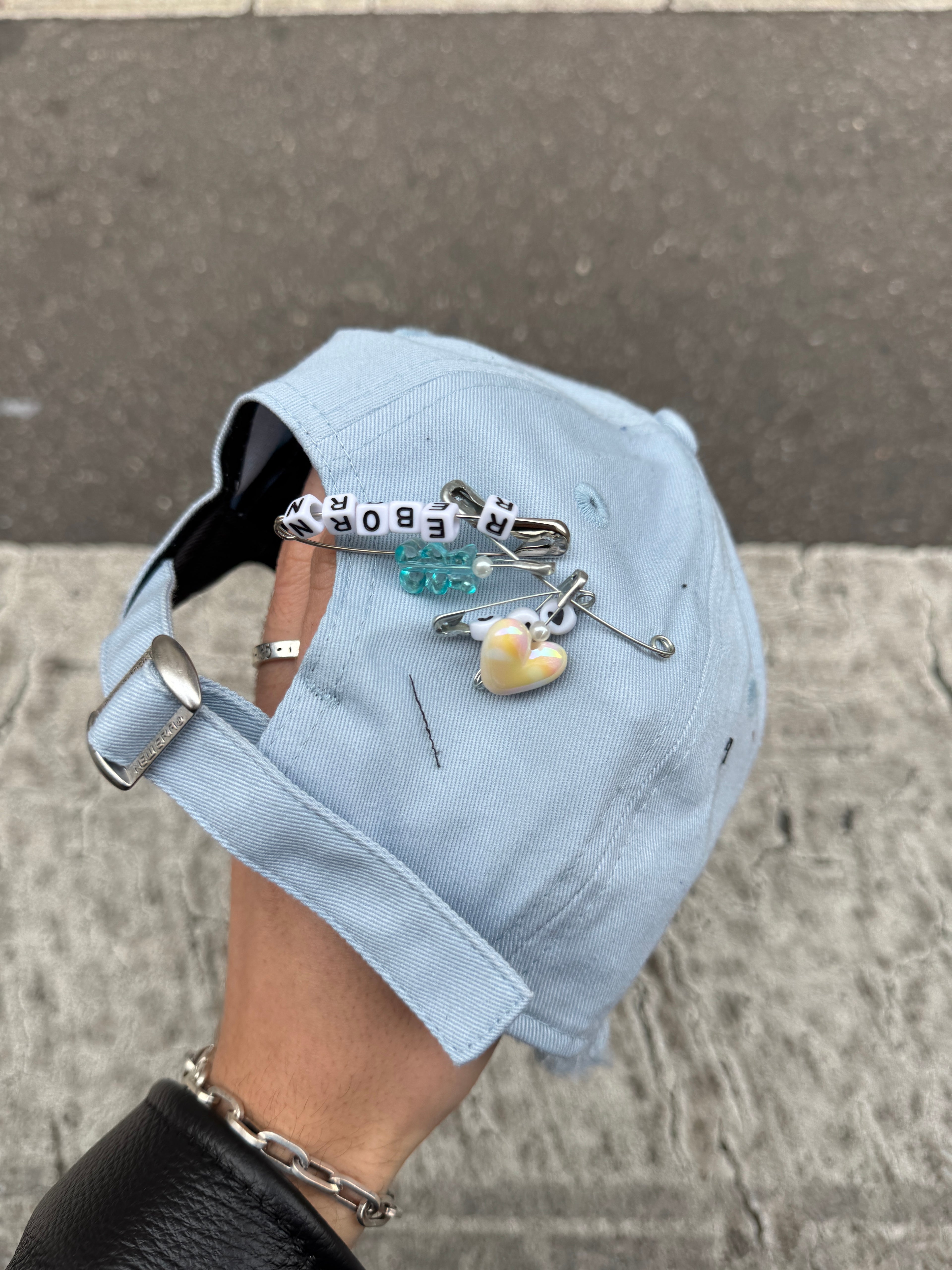 Cap NY ajustable visière ronde